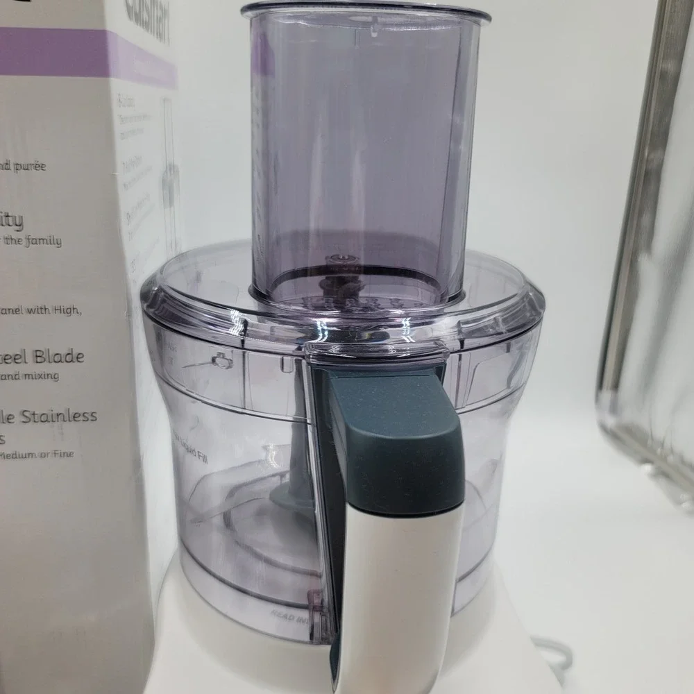Cuisinart Elemental 8 Cup Food Processor White FP-8 350W with Accessories Box